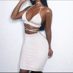 Sexy Strap 2pc skirt set